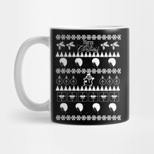 Ugly Christmas Afro Natural Hair Mug